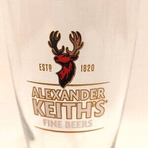 ALEXANDER KEITH'S Fine Beers Beer Glass Weighted Base